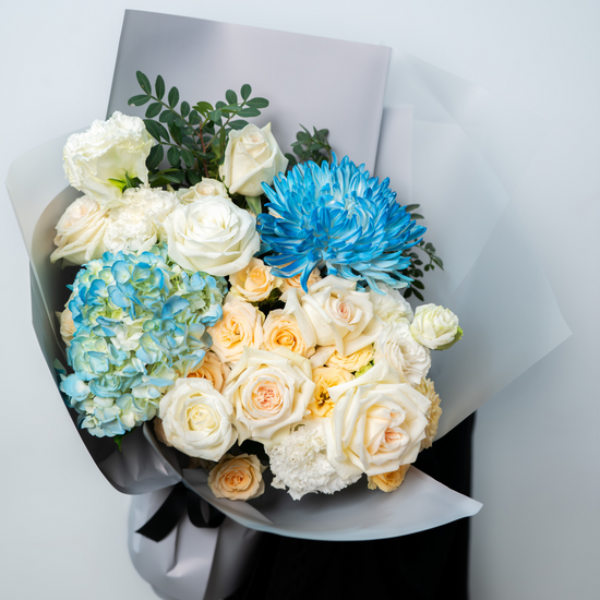 Bluebell Bliss bouquet arranged with premium flower shop in Dubai