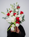 Passion Elegance Flower Box featuring premium fresh flowers, elegant gift arrangement by a online flower delivery Dubai.